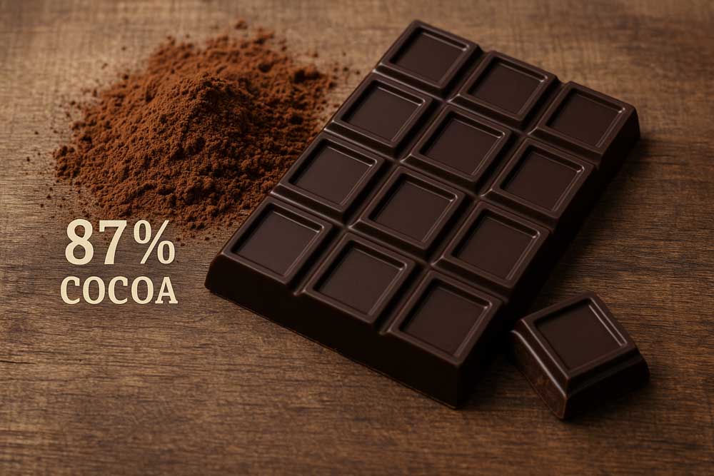 🍫 Dunkle Schokolade: Warum 87 % Edelbitter eine gesunde Wahl sein kann