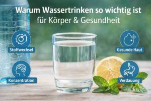 Warum Wassertrinken so wichtig ist – lebensnotwendig für Körper & Gesundheit