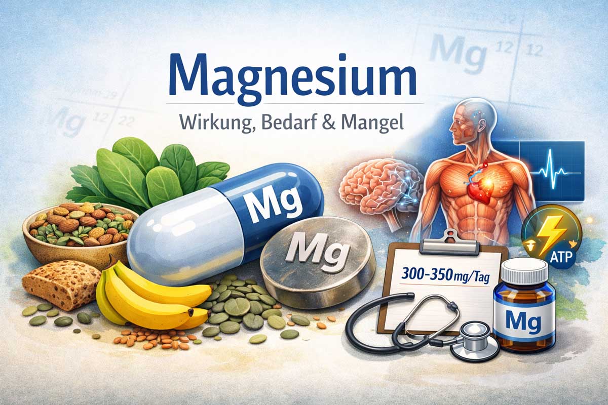 Magnesium – Wirkung, Bedarf, Mangel & Supplemente (einfach erklärt)